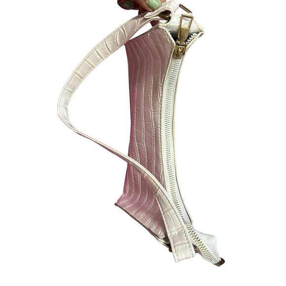 Chic Croc-Print Hobo Bag - Picture 2 of 4